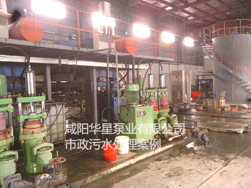 華星節(jié)能柱塞泵在污水處理廠使用現(xiàn)場